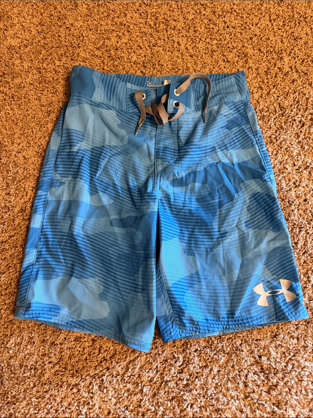 Under Armour Men’s Blue Camouflage Athletic Shorts
